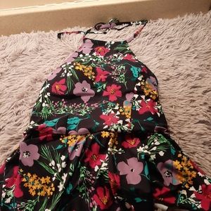 NWT Floral Halter Top Tankini Size Large